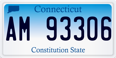 CT license plate AM93306