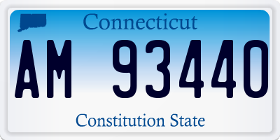 CT license plate AM93440