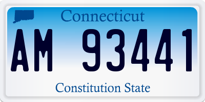 CT license plate AM93441