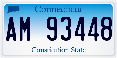 CT license plate AM93448