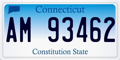 CT license plate AM93462