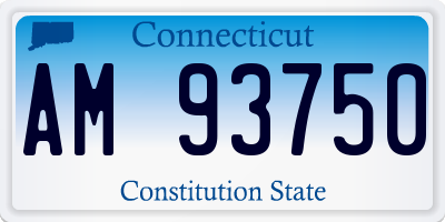 CT license plate AM93750