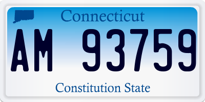 CT license plate AM93759