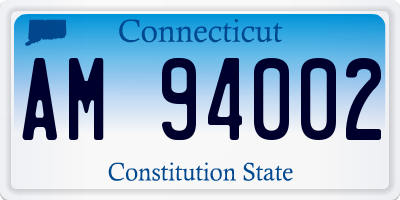CT license plate AM94002