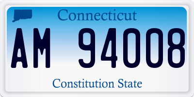 CT license plate AM94008