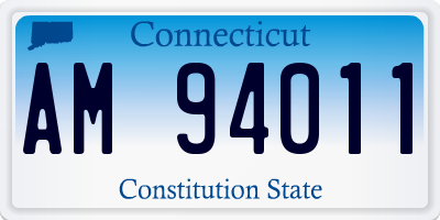 CT license plate AM94011