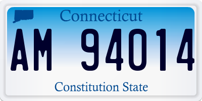 CT license plate AM94014