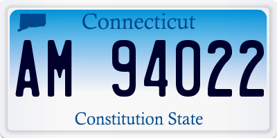 CT license plate AM94022