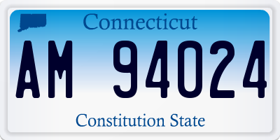 CT license plate AM94024