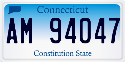 CT license plate AM94047