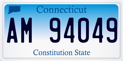 CT license plate AM94049