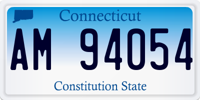 CT license plate AM94054