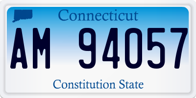 CT license plate AM94057
