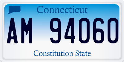 CT license plate AM94060