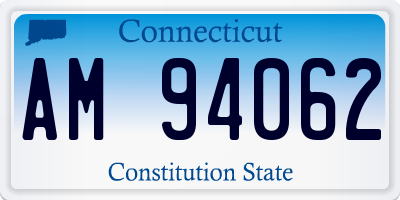 CT license plate AM94062