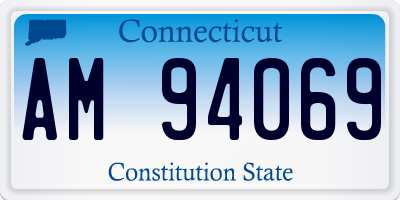 CT license plate AM94069