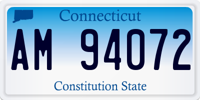 CT license plate AM94072