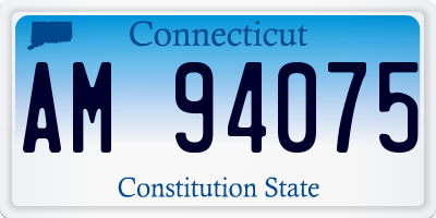 CT license plate AM94075