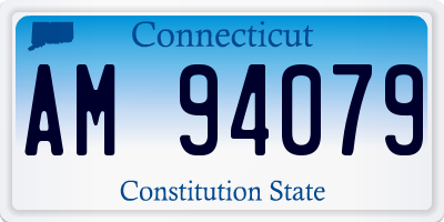 CT license plate AM94079