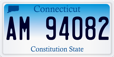 CT license plate AM94082