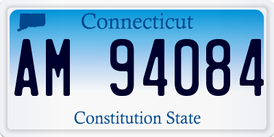 CT license plate AM94084