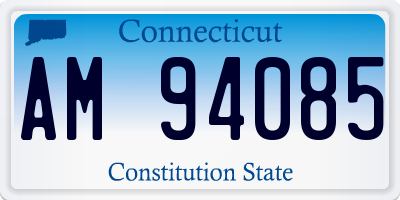 CT license plate AM94085