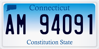 CT license plate AM94091