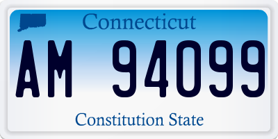 CT license plate AM94099