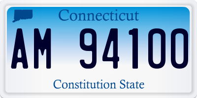 CT license plate AM94100