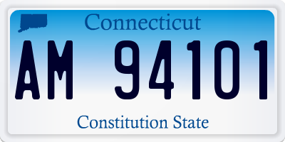 CT license plate AM94101