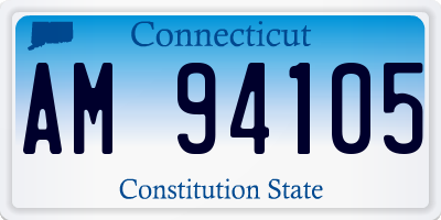 CT license plate AM94105