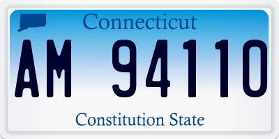 CT license plate AM94110