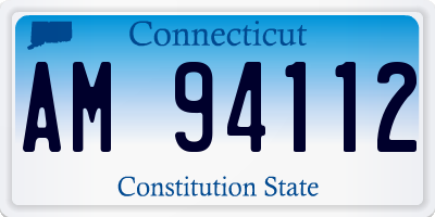 CT license plate AM94112