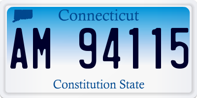 CT license plate AM94115