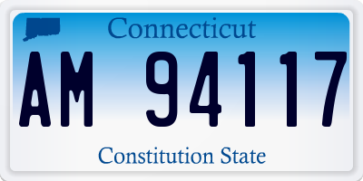 CT license plate AM94117