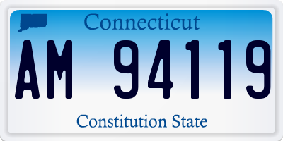 CT license plate AM94119