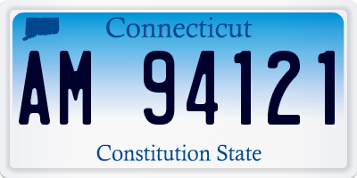 CT license plate AM94121