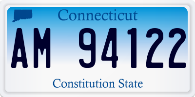CT license plate AM94122