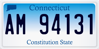 CT license plate AM94131