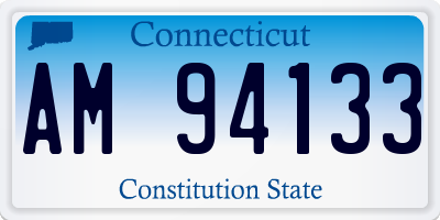 CT license plate AM94133
