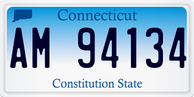 CT license plate AM94134