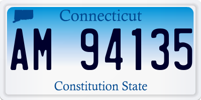 CT license plate AM94135