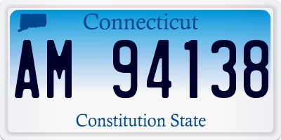 CT license plate AM94138