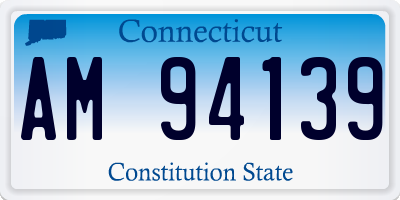 CT license plate AM94139