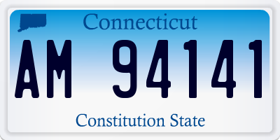 CT license plate AM94141