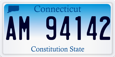 CT license plate AM94142