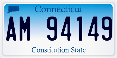 CT license plate AM94149