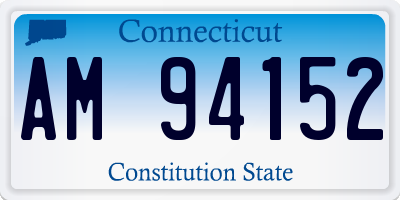 CT license plate AM94152