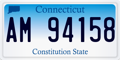 CT license plate AM94158