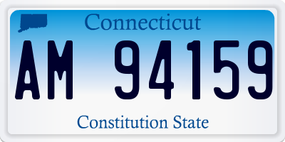 CT license plate AM94159
